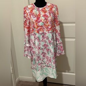 Max Studio Women’s flower print dress with bell sleeves